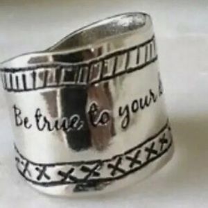 Silpada Be True to your Dreams 925 Sterling Silver Ring. Size 10.
